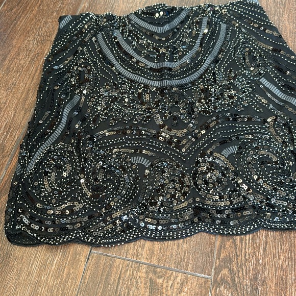 New Endless Rose Sequin Mini Skirt Size M - Picture 3 of 11